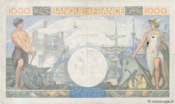1000 Francs COMMERCE ET INDUSTRIE FRANCIA  1940 F.39.02 BC+