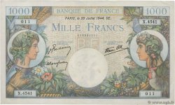 1000 Francs COMMERCE ET INDUSTRIE FRANCIA  1944 F.39.12 q.SPL