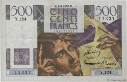 500 Francs CHATEAUBRIAND FRANKREICH  1952 F.34.10