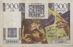 500 Francs CHATEAUBRIAND FRANKREICH  1946 F.34.04 fSS