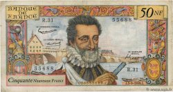 50 Nouveaux Francs HENRI IV FRANCE  1959 F.58.03 B