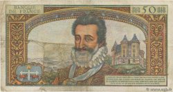 50 Nouveaux Francs HENRI IV FRANCE  1959 F.58.03 B