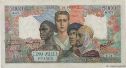 5000 Francs EMPIRE FRANÇAIS FRANCE  1945 F.47.24 TB