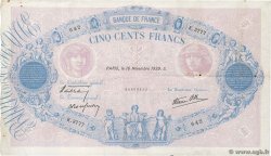 500 Francs BLEU ET ROSE modifié FRANCE  1939 F.31.48 TB+