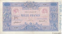 1000 Francs BLEU ET ROSE FRANCIA  1917 F.36.31