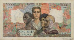 5000 Francs EMPIRE FRANÇAIS FRANCIA  1945 F.47.42 BC+