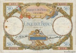 50 Francs LUC OLIVIER MERSON FRANCIA  1929 F.15.03 BC