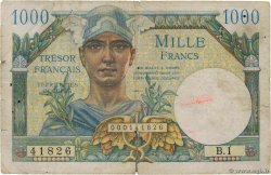 1000 Francs TRÉSOR FRANÇAIS FRANCE  1947 VF.33.01 B