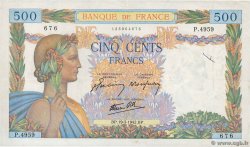 500 Francs LA PAIX FRANCIA  1942 F.32.31 MBC