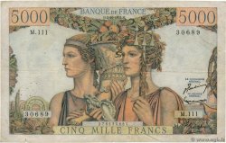 5000 Francs TERRE ET MER FRANCE  1952 F.48.07 pr.TB