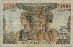 5000 Francs TERRE ET MER FRANCE  1953 F.48.09 B