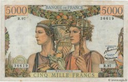 5000 Francs TERRE ET MER FRANCIA  1952 F.48.06 MB