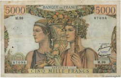 5000 Francs TERRE ET MER FRANKREICH  1952 F.48.06 SGE