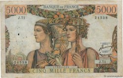 5000 Francs TERRE ET MER FRANCE  1951 F.48.05 B