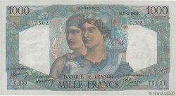 1000 Francs MINERVE ET HERCULE FRANCE  1949 F.41.25 TB+
