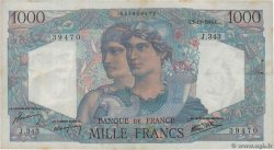 1000 Francs MINERVE ET HERCULE FRANCE  1946 F.41.17 XF-