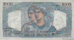 1000 Francs MINERVE ET HERCULE FRANKREICH  1946 F.41.15 fVZ