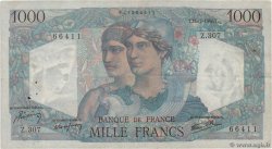 1000 Francs MINERVE ET HERCULE FRANKREICH  1946 F.41.15 S