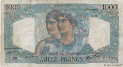 1000 Francs MINERVE ET HERCULE FRANCIA  1945 F.41.06 RC+