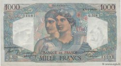 1000 Francs MINERVE ET HERCULE FRANKREICH  1949 F.41.25 VZ
