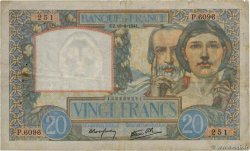 20 Francs TRAVAIL ET SCIENCE FRANKREICH  1941 F.12.18 S