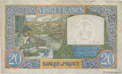 20 Francs TRAVAIL ET SCIENCE FRANCE  1941 F.12.15 TB