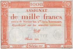 1000 Francs FRANCE  1795 Ass.50a VF