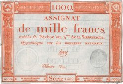 1000 Francs FRANCE  1795 Ass.50a TTB