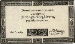 25 Livres FRANCE  1793 Ass.43a XF