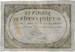 500 Livres FRANKREICH  1794 Ass.47a fSS