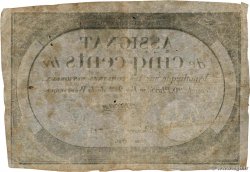 500 Livres FRANCE  1794 Ass.47a TB