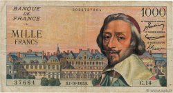 1000 Francs RICHELIEU FRANCE  1953 F.42.03 B
