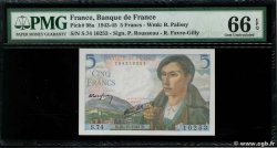 5 Francs BERGER FRANCE  1943 F.05.04