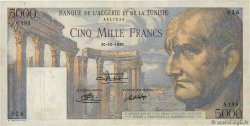 5000 Francs TUNISIA  1950 P.30 BB