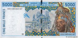 5000 Francs WEST AFRICAN STATES  2003 P.613Hl UNC-