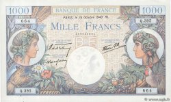 1000 Francs COMMERCE ET INDUSTRIE FRANKREICH  1940 F.39.01 VZ+
