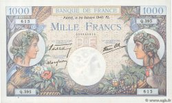 1000 Francs COMMERCE ET INDUSTRIE FRANCE  1940 F.39.01 SUP+