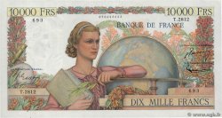 10000 Francs GÉNIE FRANÇAIS FRANCE  1952 F.50.59 XF+