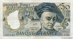 50 Francs QUENTIN DE LA TOUR FRANCE  1982 F.67.08 F+