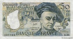 50 Francs QUENTIN DE LA TOUR FRANCE  1983 F.67.09 TB
