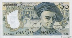 50 Francs QUENTIN DE LA TOUR FRANCE  1983 F.67.09 TTB+