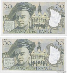 50 Francs QUENTIN DE LA TOUR Consécutifs FRANCIA  1984 F.67.10 AU