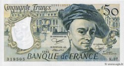 50 Francs QUENTIN DE LA TOUR FRANCE  1984 F.67.10 TTB+
