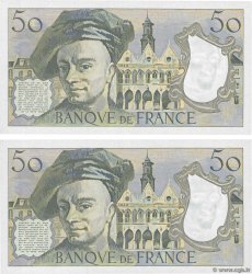 50 Francs QUENTIN DE LA TOUR Consécutifs FRANCE  1984 F.67.10 UNC-