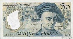 50 Francs QUENTIN DE LA TOUR FRANCIA  1985 F.67.11 q.SPL