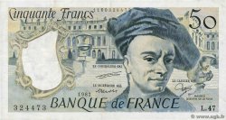 50 Francs QUENTIN DE LA TOUR FRANCE  1987 F.67.13 TB+
