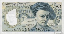 50 Francs QUENTIN DE LA TOUR FRANCE  1987 F.67.13 VF