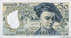 50 Francs QUENTIN DE LA TOUR FRANCE  1987 F.67.13 SPL+