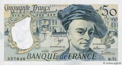 50 Francs QUENTIN DE LA TOUR FRANCE  1988 F.67.14 TTB à SUP