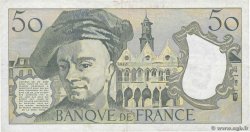 50 Francs QUENTIN DE LA TOUR FRANCIA  1989 F.67.15 BC+
